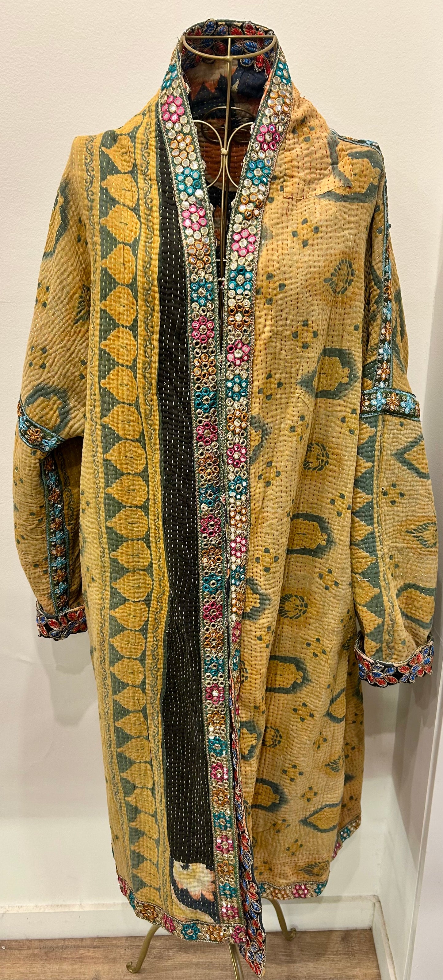 Manteau en Kantha