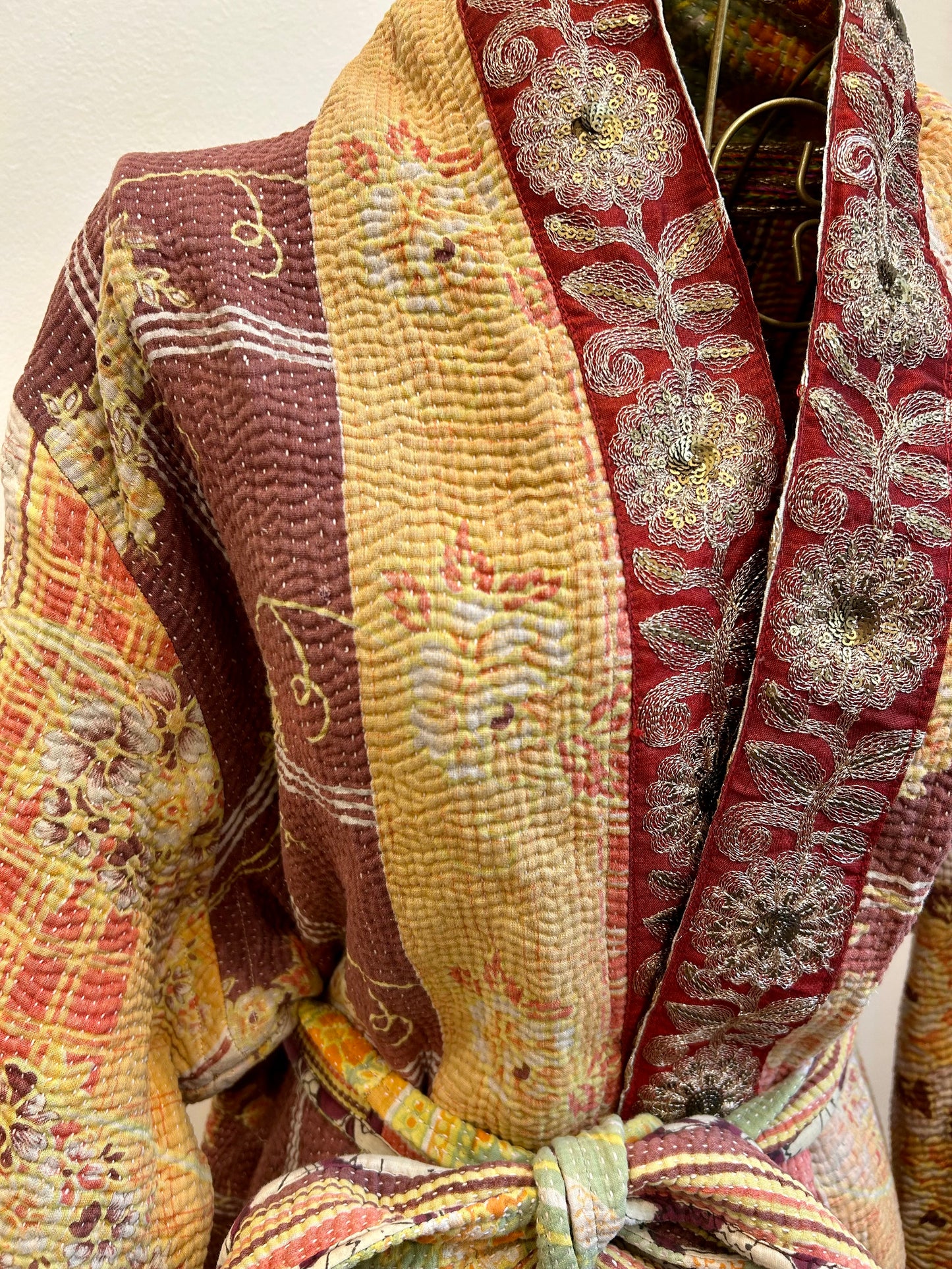 Manteau en Kantha
