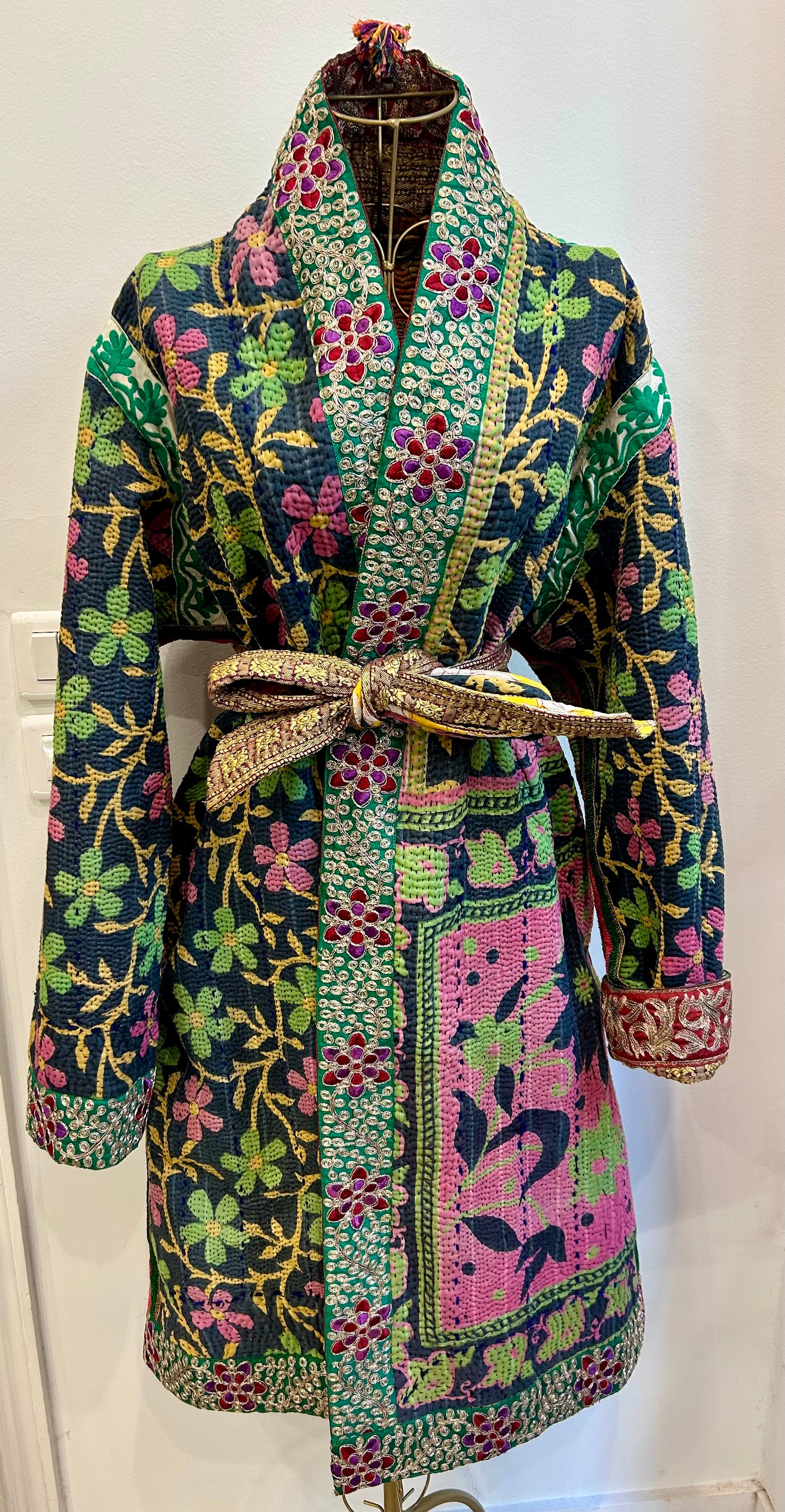 Manteau en Kantha