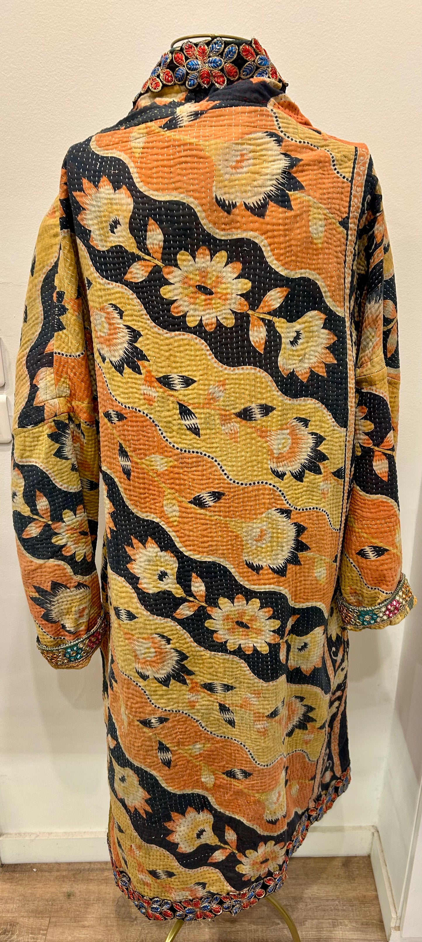 Manteau en Kantha