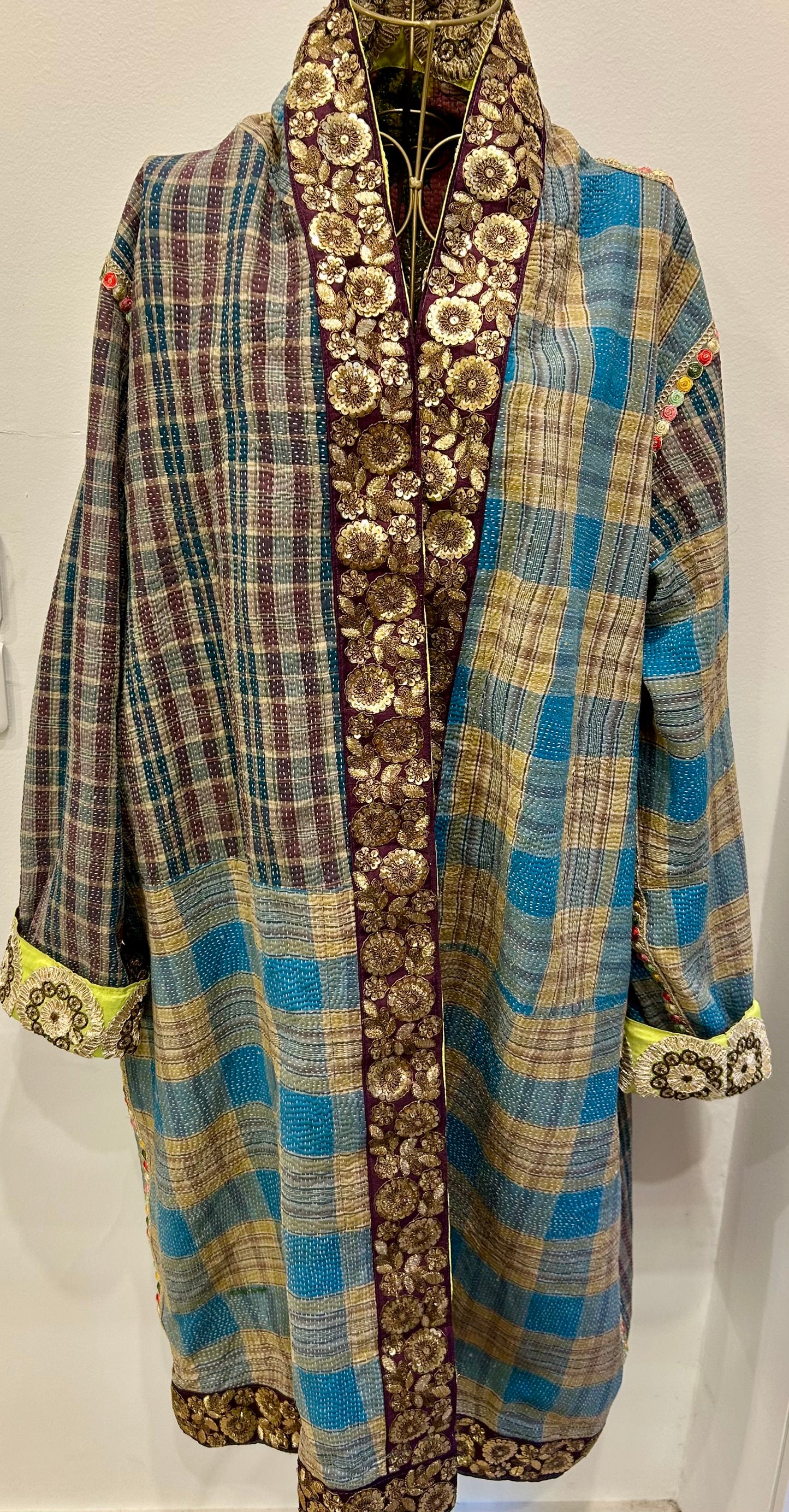 Manteau en Kantha