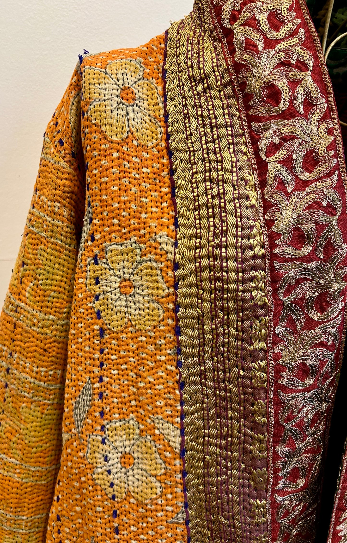 Manteau en Kantha