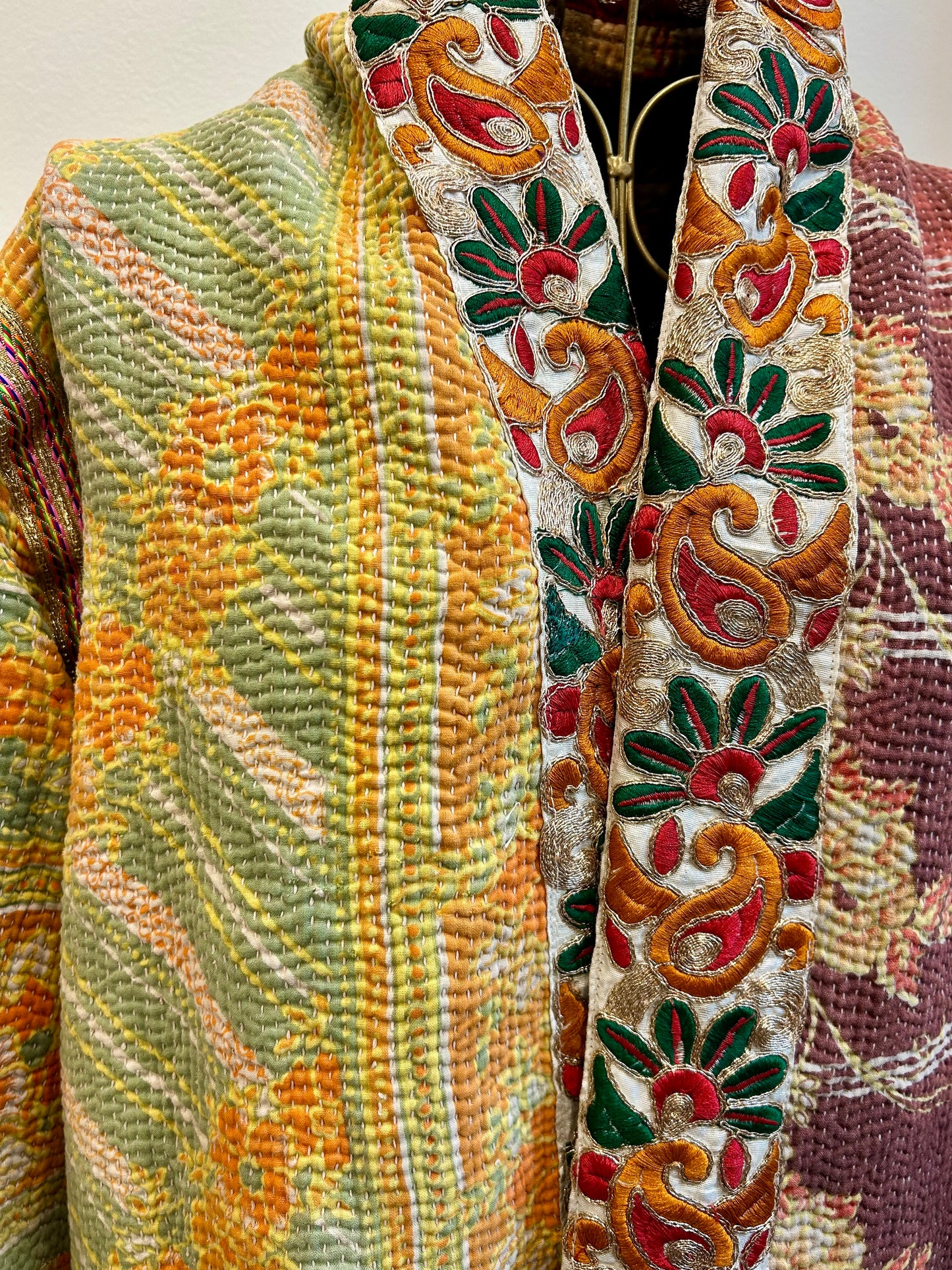 Manteau en Kantha