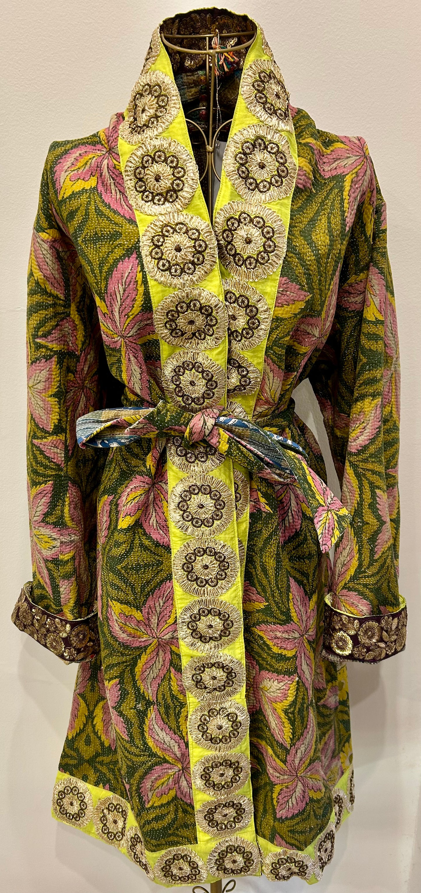 Manteau en Kantha