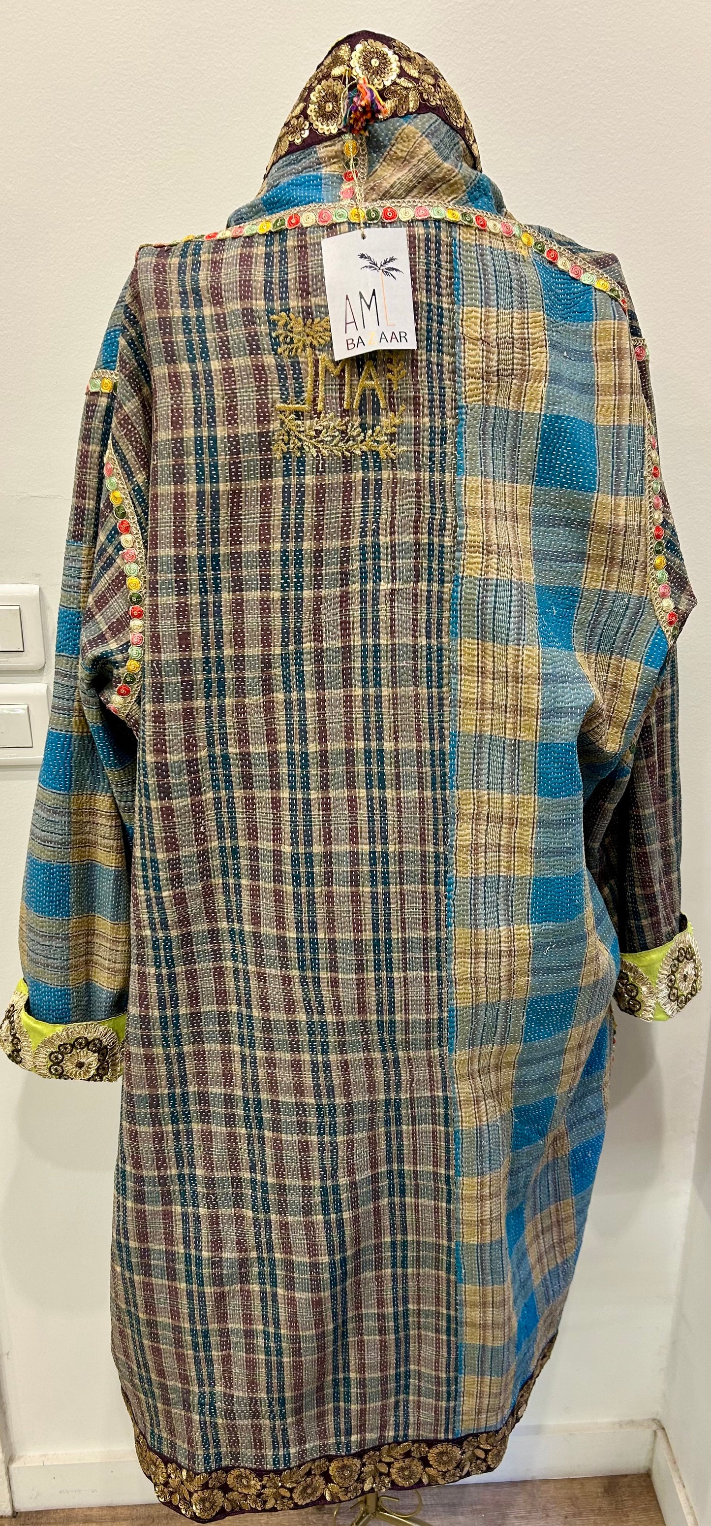 Manteau en Kantha