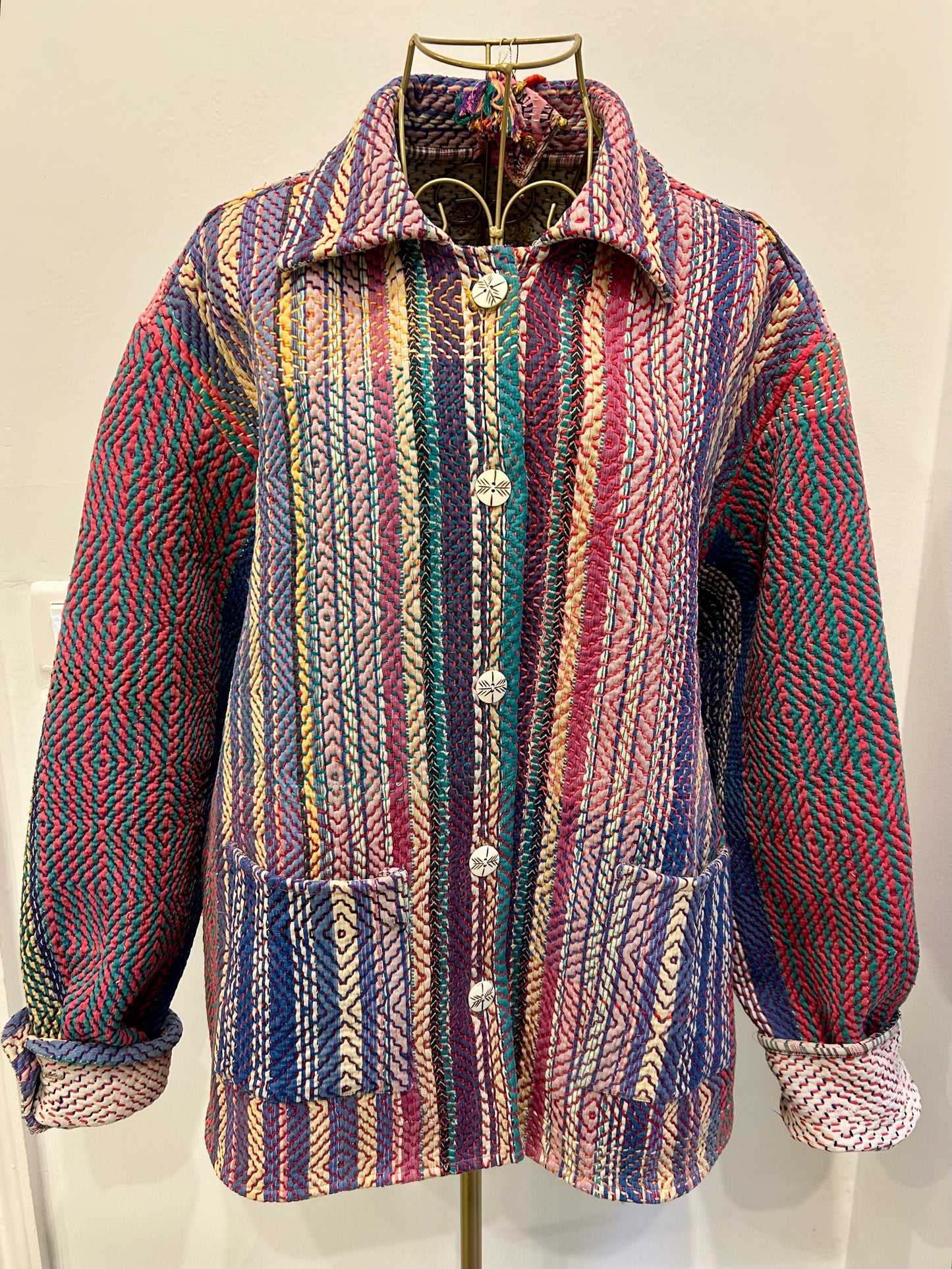 Veste en Kantha