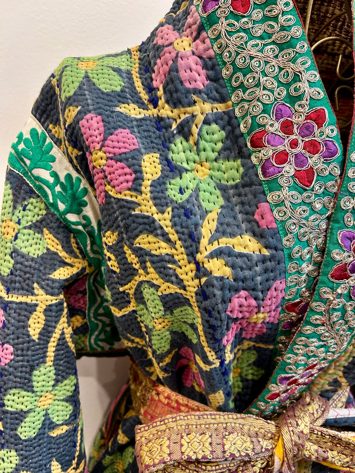 Manteau en Kantha