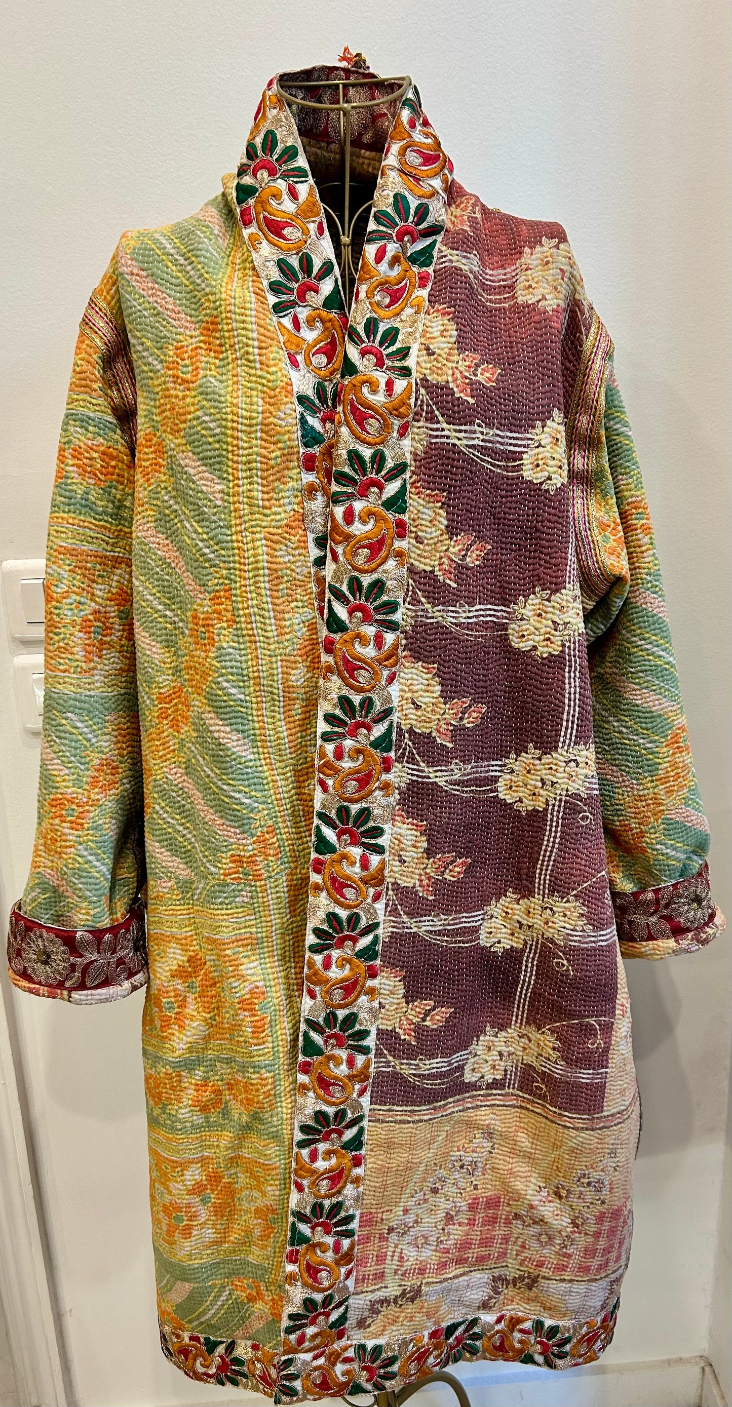 Manteau en Kantha
