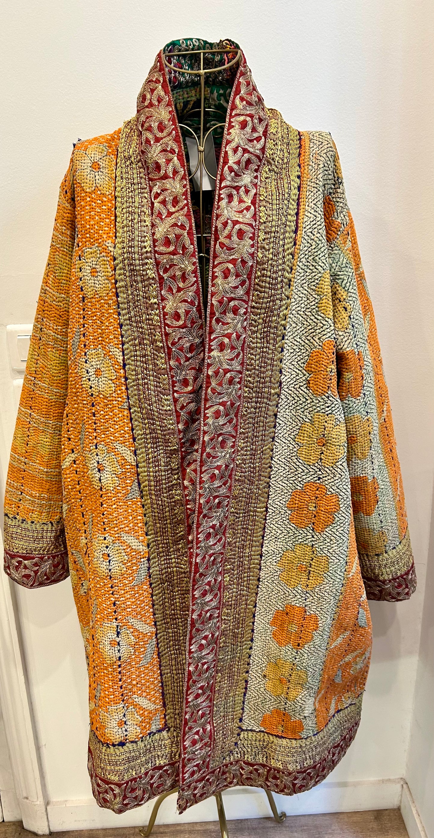 Manteau en Kantha