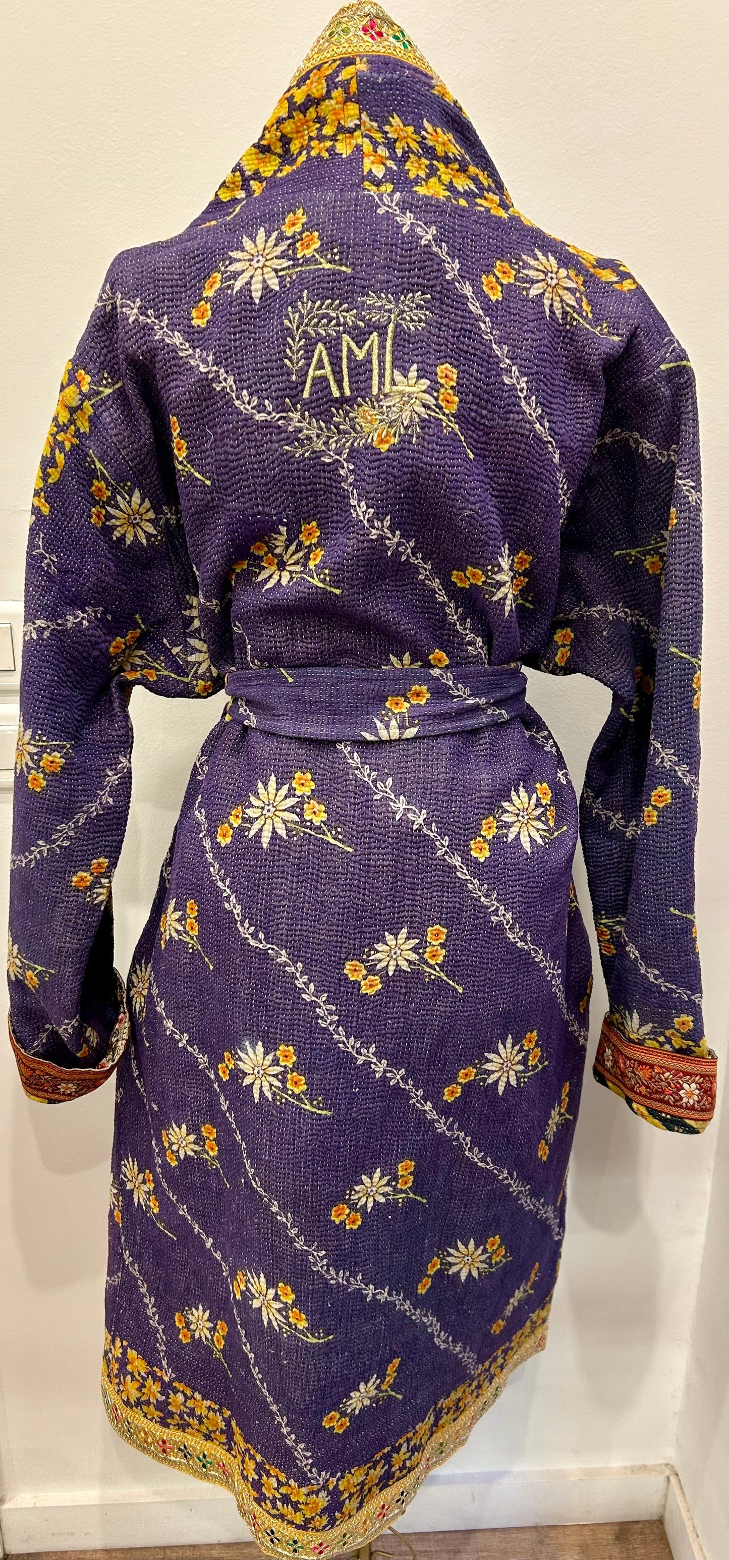 Manteau en Kantha