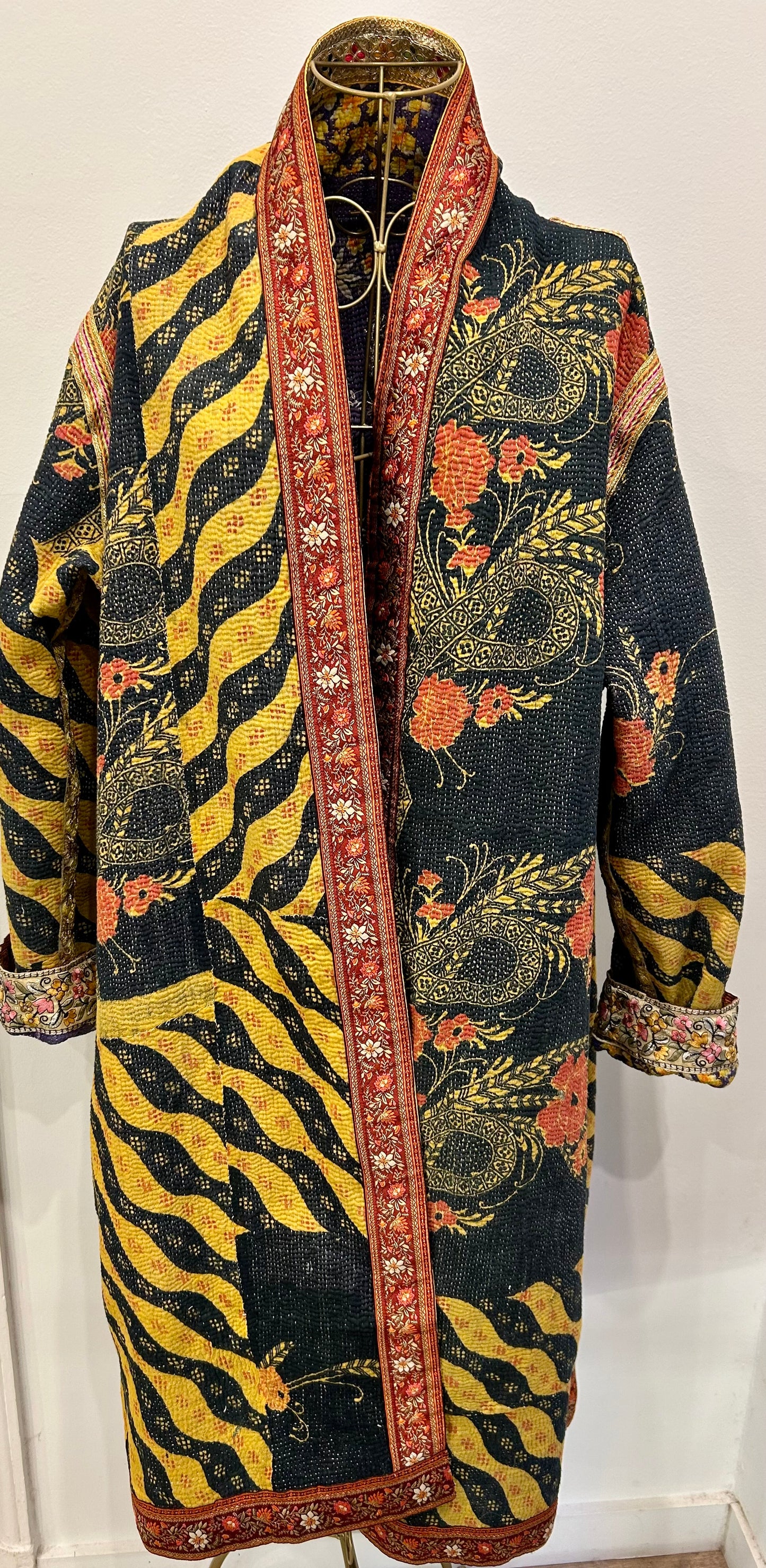 Manteau en Kantha