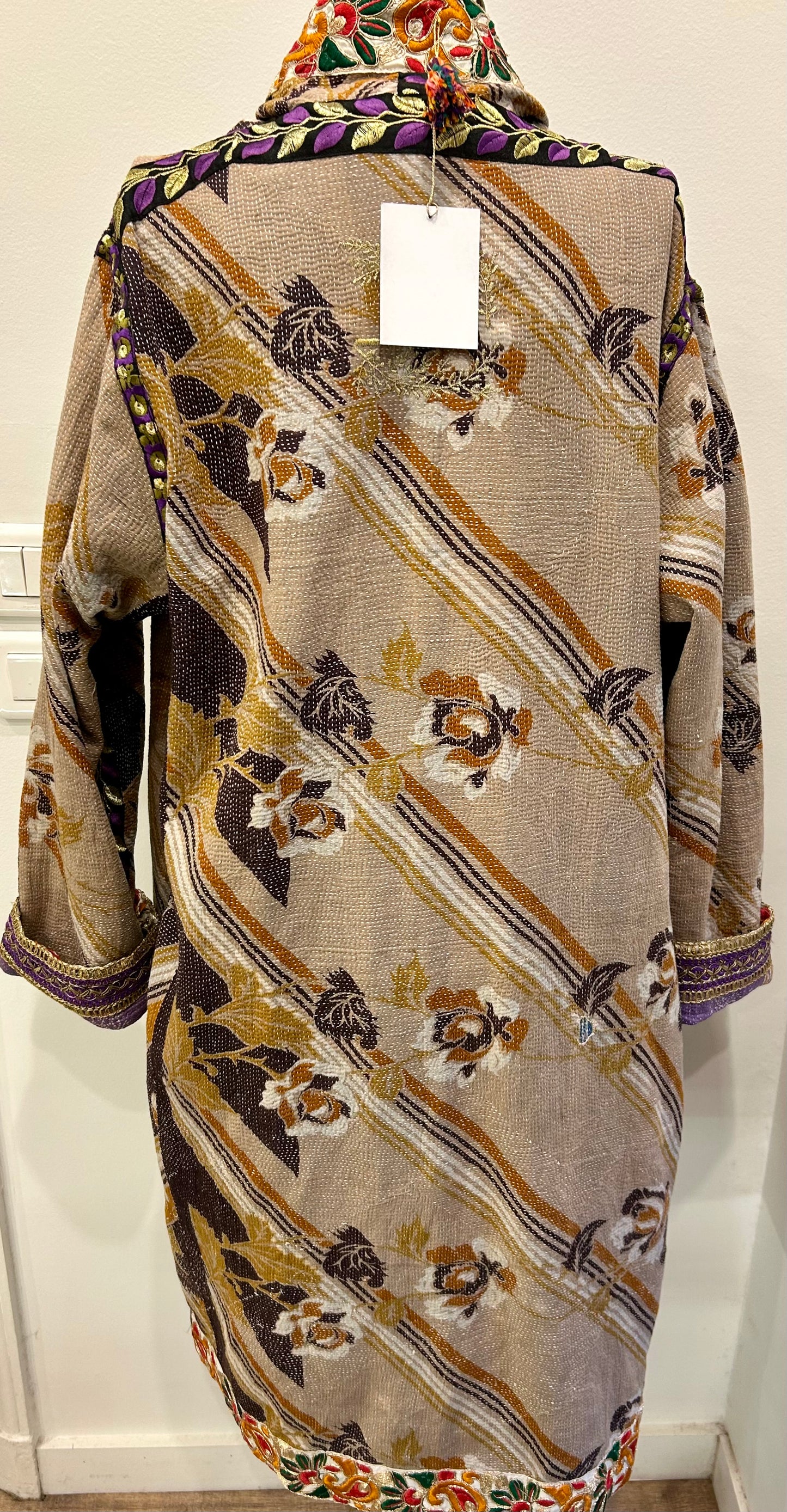 Manteau en Kantha