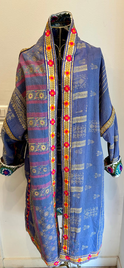 Manteau en Kantha