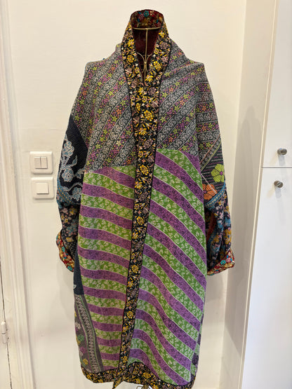 Manteau en Kantha