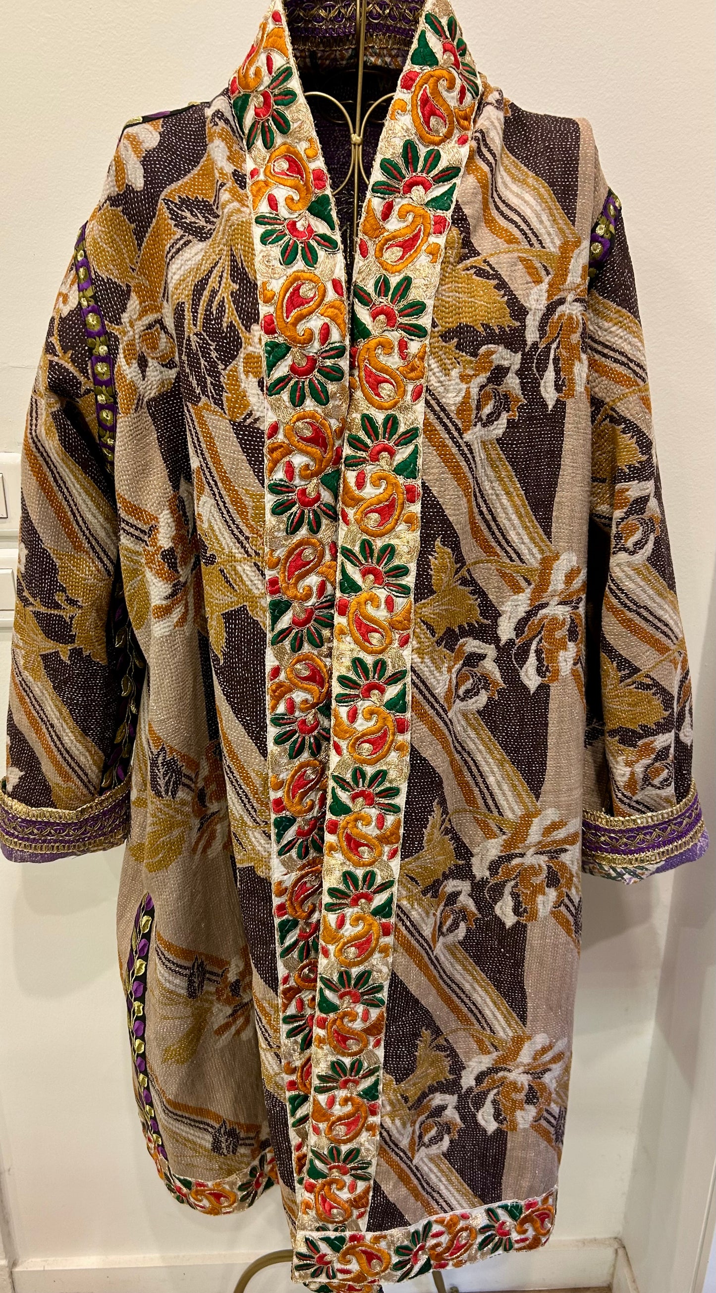 Manteau en Kantha