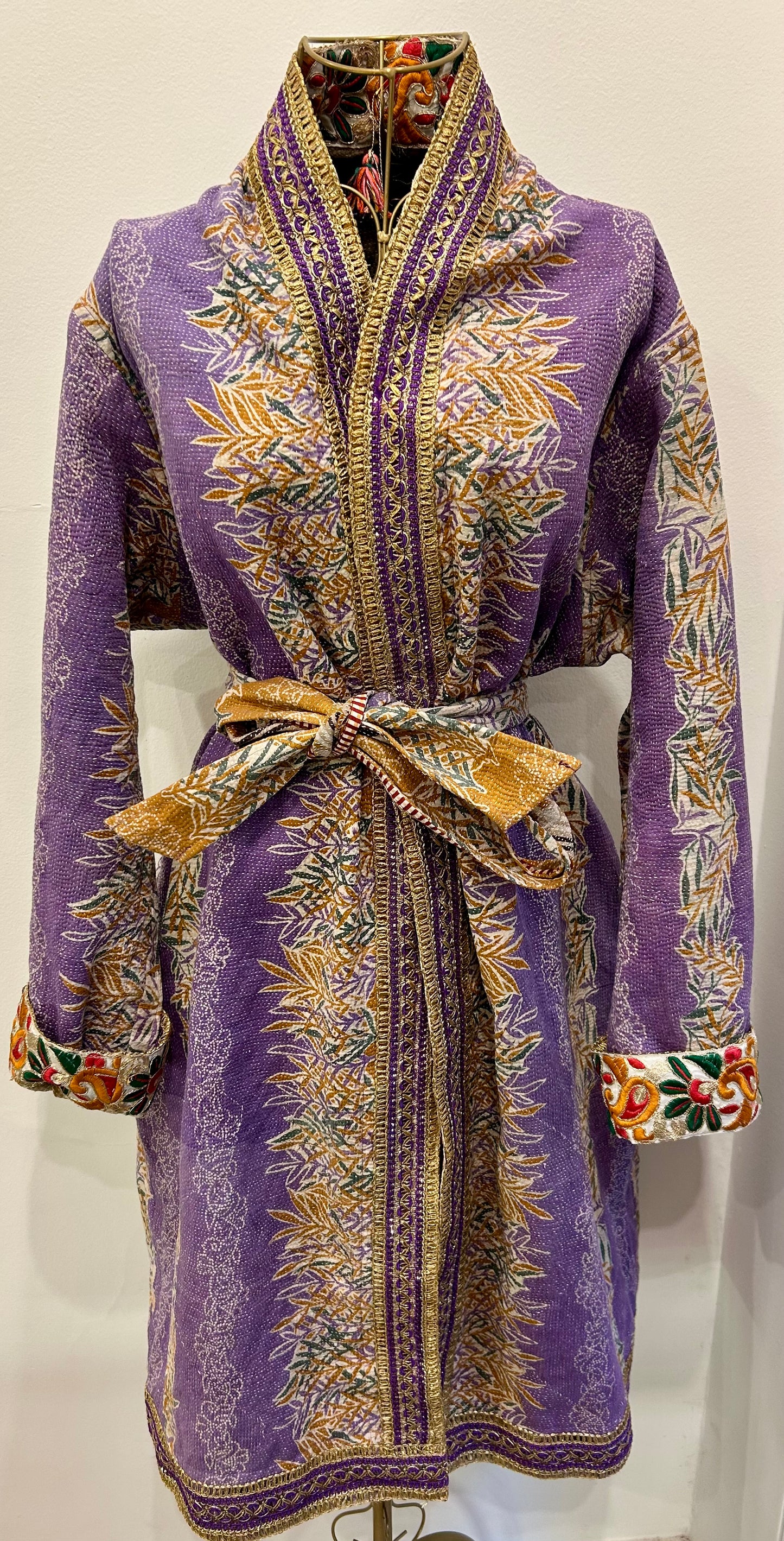 Manteau en Kantha