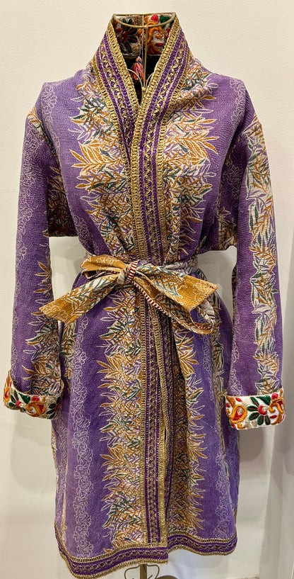 Manteau en Kantha