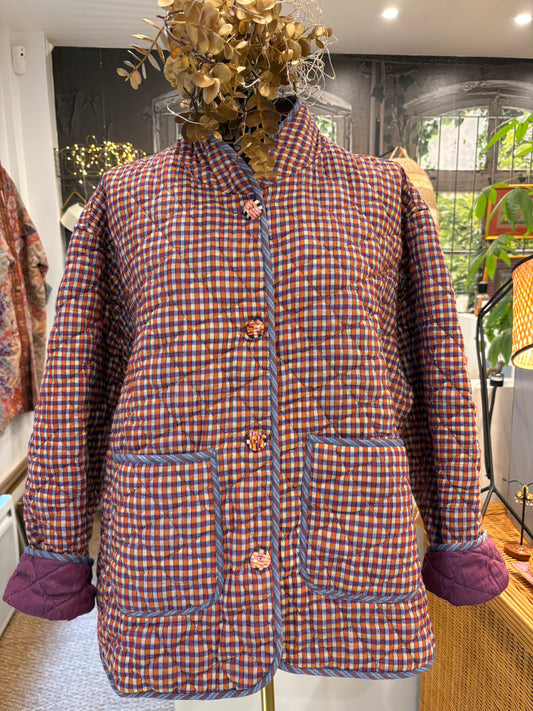 Doudoune matelassée en Khadi