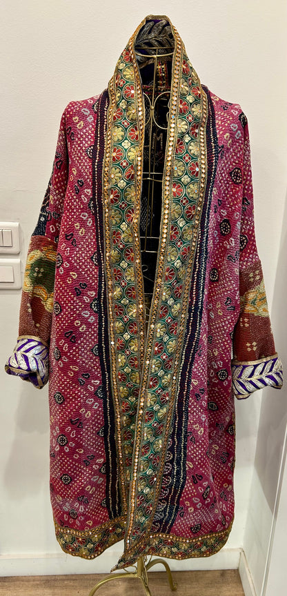 Manteau en Kantha