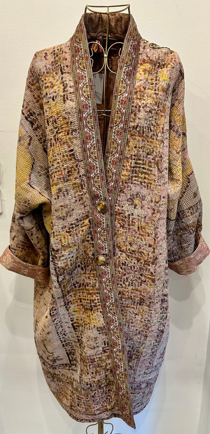 Manteau en Kantha