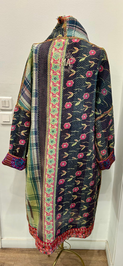 Manteau en Kantha