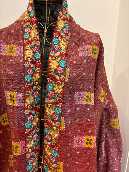 Manteau en Kantha