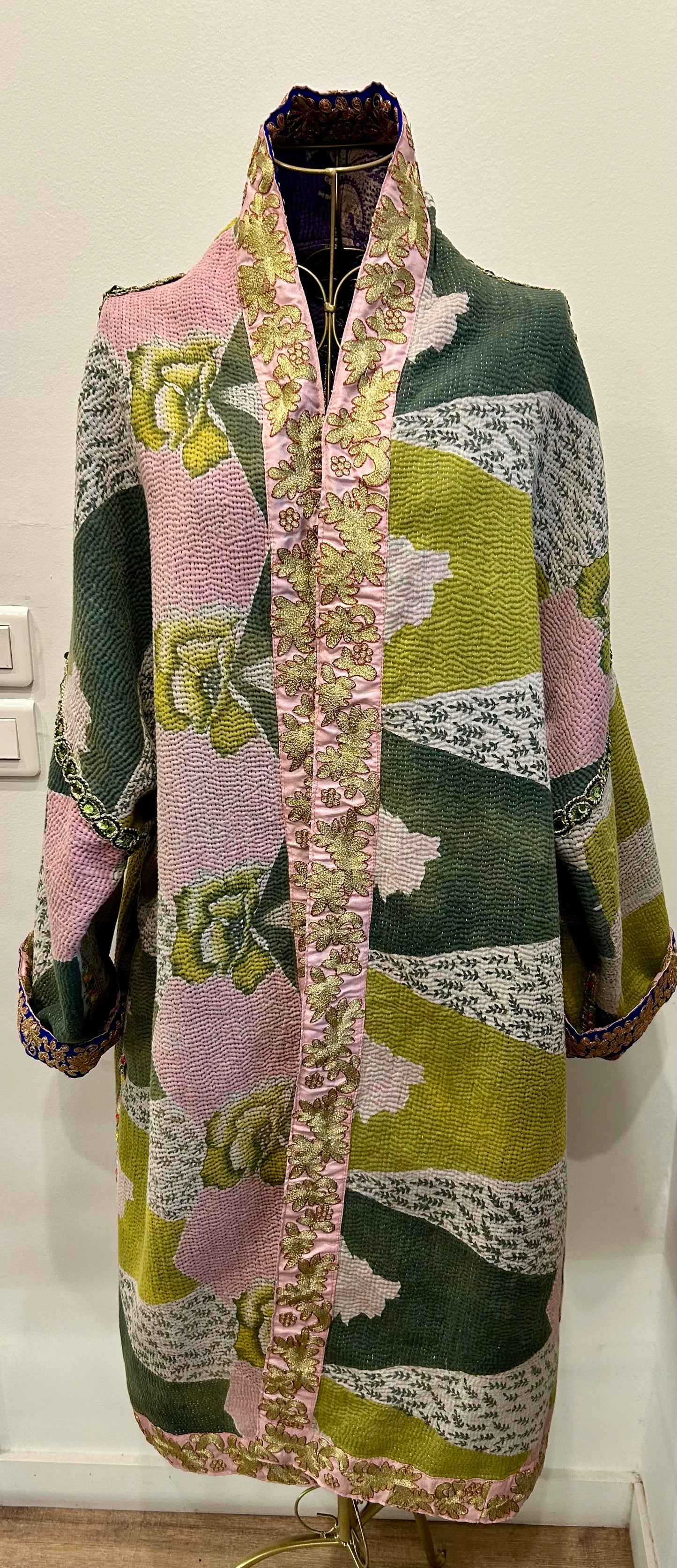 Manteau en kantha