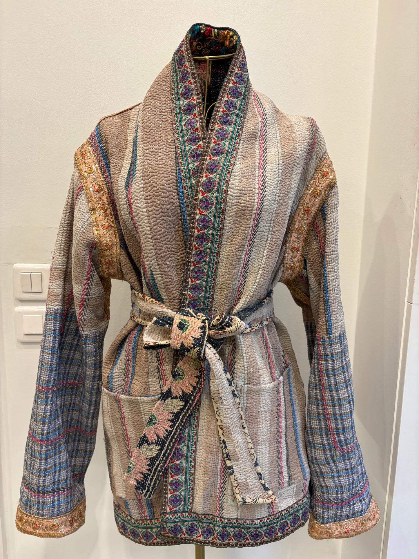 Veste en Kantha