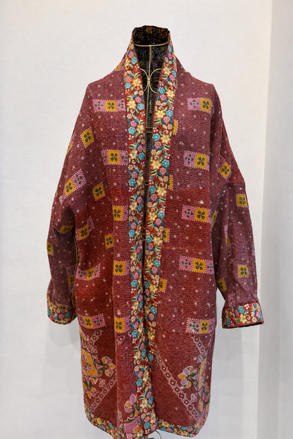 Manteau en Kantha